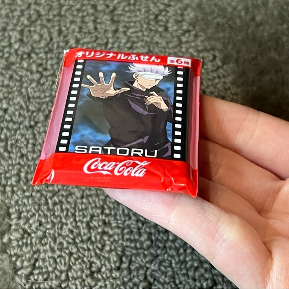 Jujutsu Kaisen x Coca Cola Collaboration Mini Sticky Note Pad Satoru Gojo Anime - Picture 7 of 8